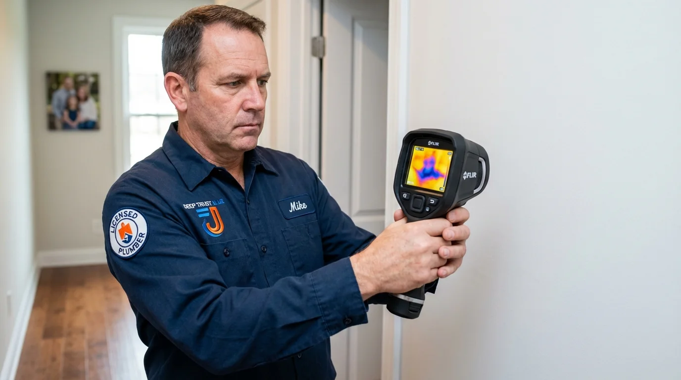 Thermal imaging leak detection by Johns Plumbing LLC in Lorena
